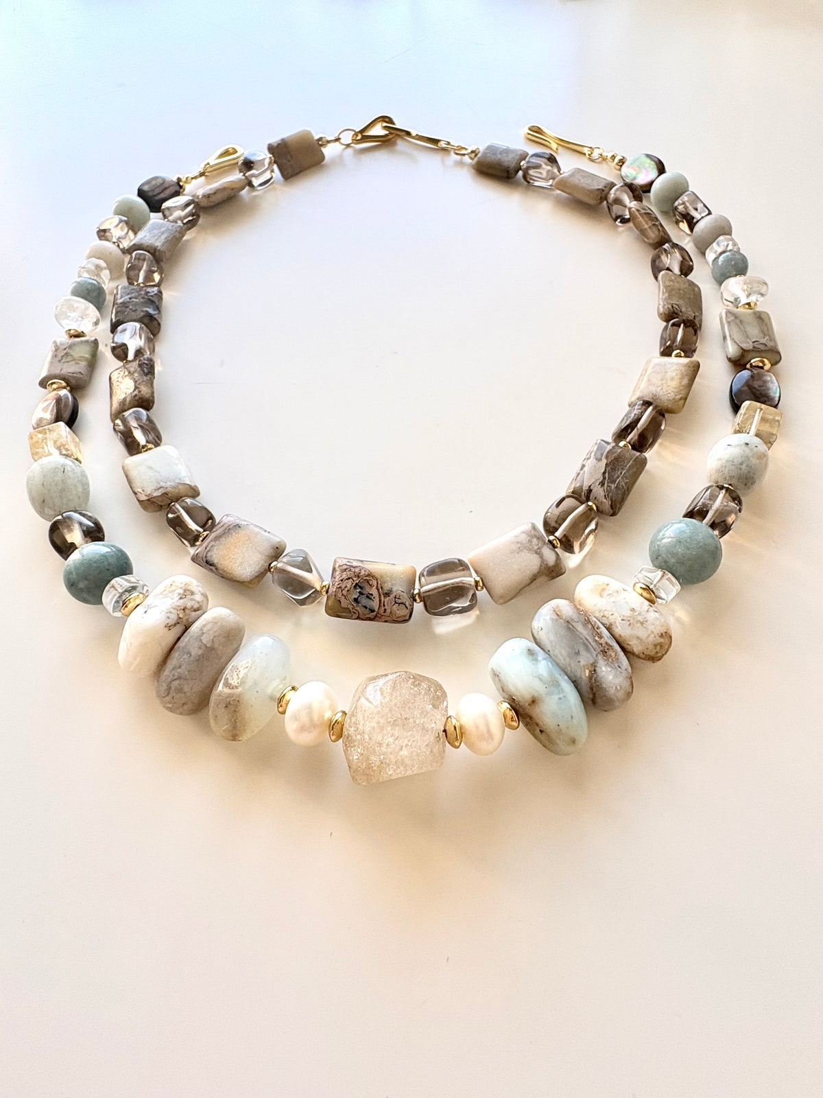 Shoreline | Jasper & Smoky Quartz Necklace
