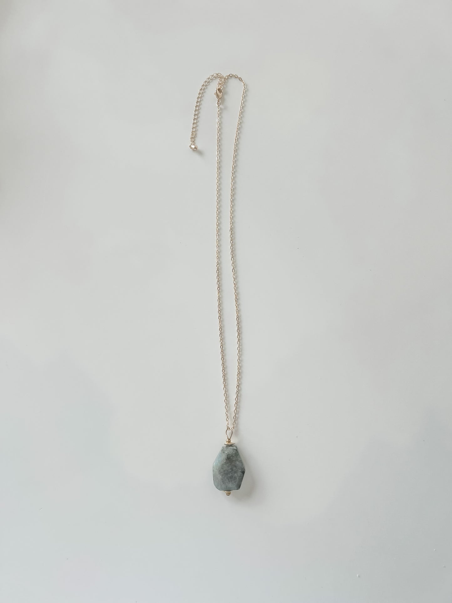 Labradorite Pendant Gold Necklace