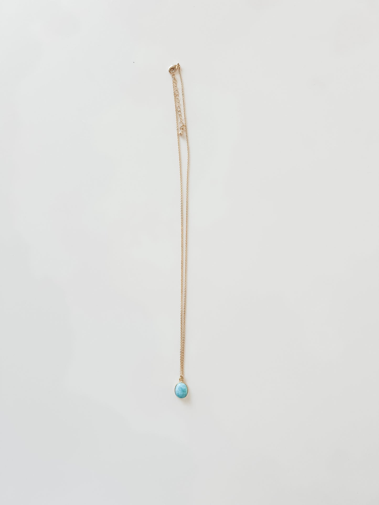 Blue Opal Gold Necklace