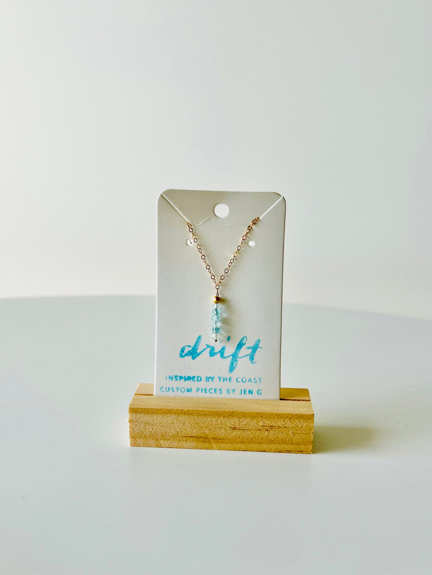 Faceted Aquamarine Necklace
