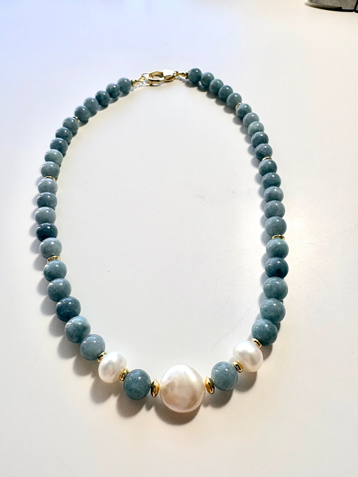 Blue Haven | Aquamarine & Freshwater Pearl Necklace