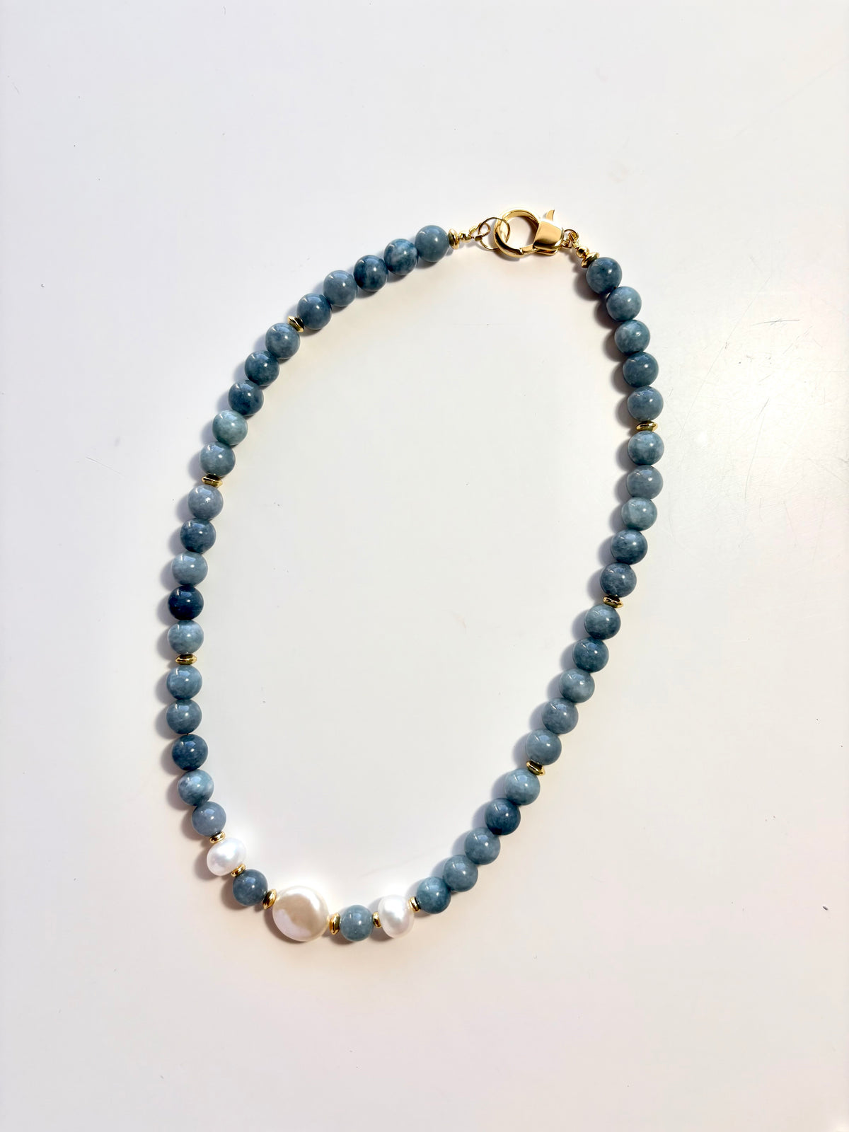 Blue Haven | Aquamarine & Freshwater Pearl Necklace