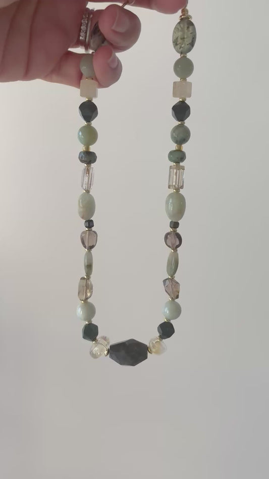 Tidal Stone | Mixed Gemstone Necklace